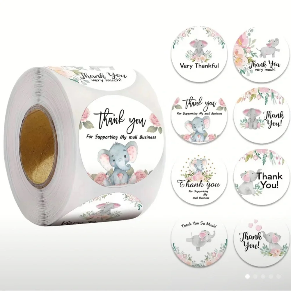500pc/roll sealing stickers